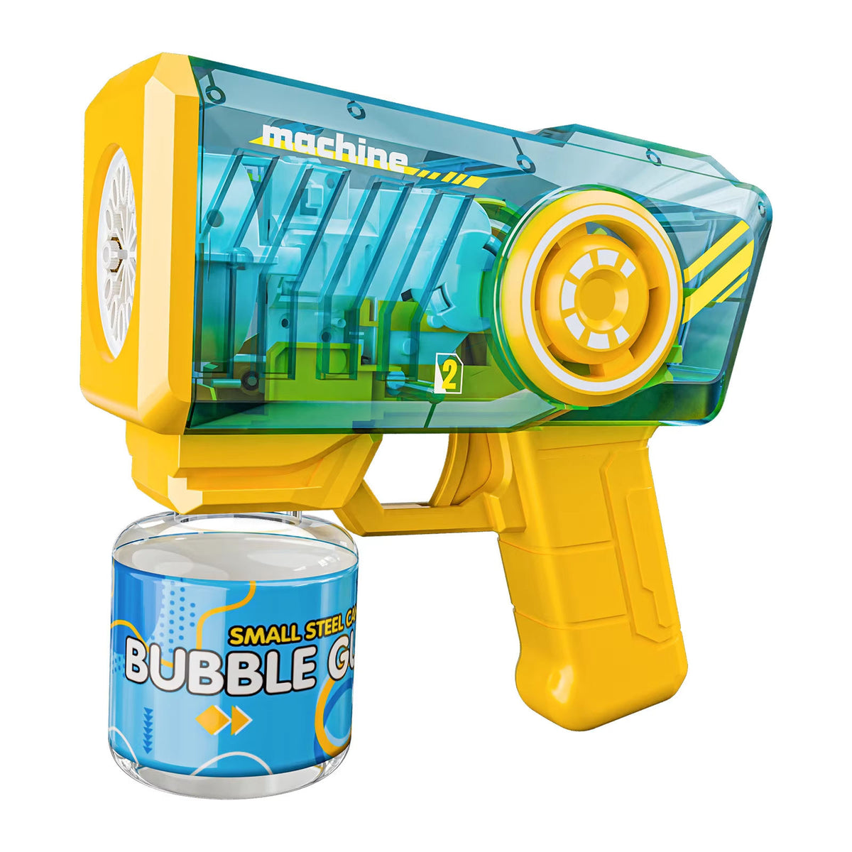 LED Bubble Gun Toy for Kids with Color-Changing Lights