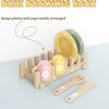 Wooden Cookie Baking Play Food Set for Toddlers