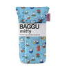 A blue magnetic storage bag featuring Miffy rabbits and other cute characters for kids.