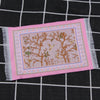 Handwoven Turkish style miniature carpet mat with floral patterns for dollhouse decor