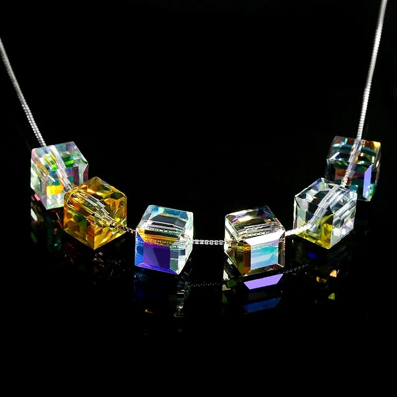 Crystal Cube Beads for Jewelry Making – 4mm, 6mm, 8mm