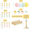 Wooden Cookie Baking Play Food Set for Toddlers