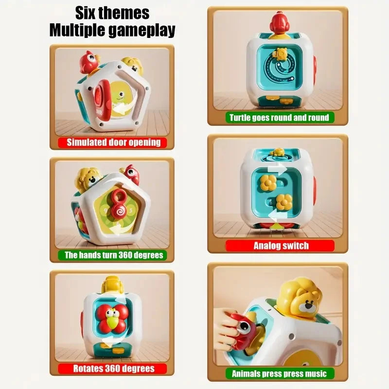 Musical Busy Board for Toddlers - Sensory Montessori Toy