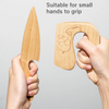 Wooden Kids Safe Knife Set with Baking Tools for Little Chefs