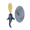 Sterling silver ocean life charm pendant set featuring a starfish, sea turtle, and whale shark.