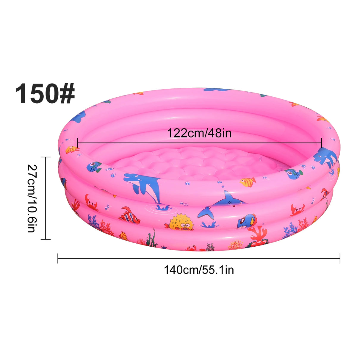 Round Inflatable Swimming Pool for Outdoor Summer Fun
