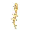 Gold-tone Sterling silver charm pendant set featuring a starfish, sea turtle, and whale shark.