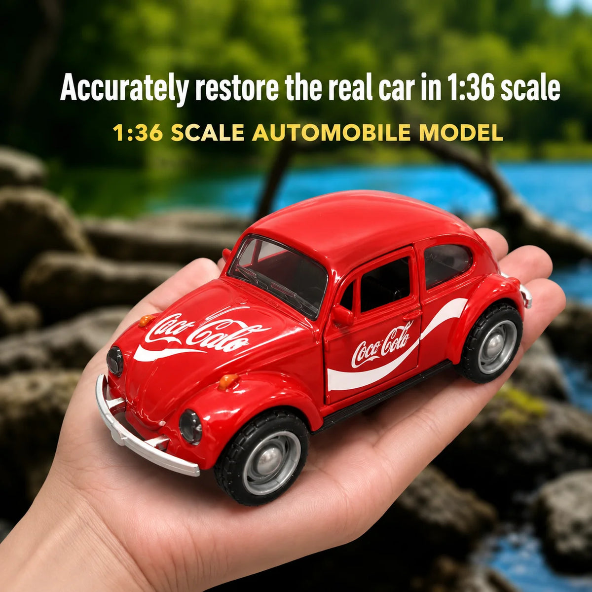 Vintage Die-Cast Volkswagen Beetle Model Car