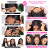 6x5 HD Transparent Lace Front Wig with Pre-Cut Glueless Design, Kinky Curly Human Hair