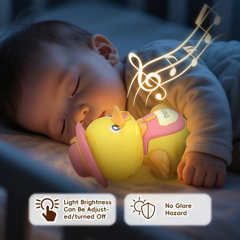Musical Duck Toy Set with Lights and Sounds for Crawling Babies