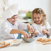 Wooden Kids Safe Knife Set with Baking Tools for Little Chefs