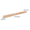 A wooden knitting loom with 116.8cm length and 5mm spacing for making chunky blankets.