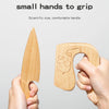 Wooden Kids Safe Knife Set with Baking Tools for Little Chefs