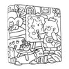 Cozy Friends Halloween Coloring Book for Adults and Teens