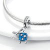 Sterling Silver Travel Charm Bead for Bracelets and Necklaces