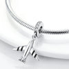 Sterling Silver Travel Charm Bead for Bracelets and Necklaces