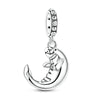 Sterling silver charm pendant set featuring starfish, sea turtle, and whale shark.