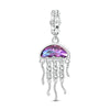 Sterling silver charm pendant set featuring starfish, sea turtle, and whale shark charms.