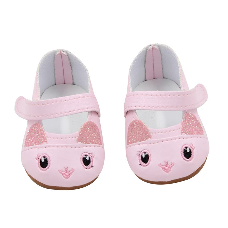 Handmade Doll Shoes for 18-Inch and 43cm Dolls