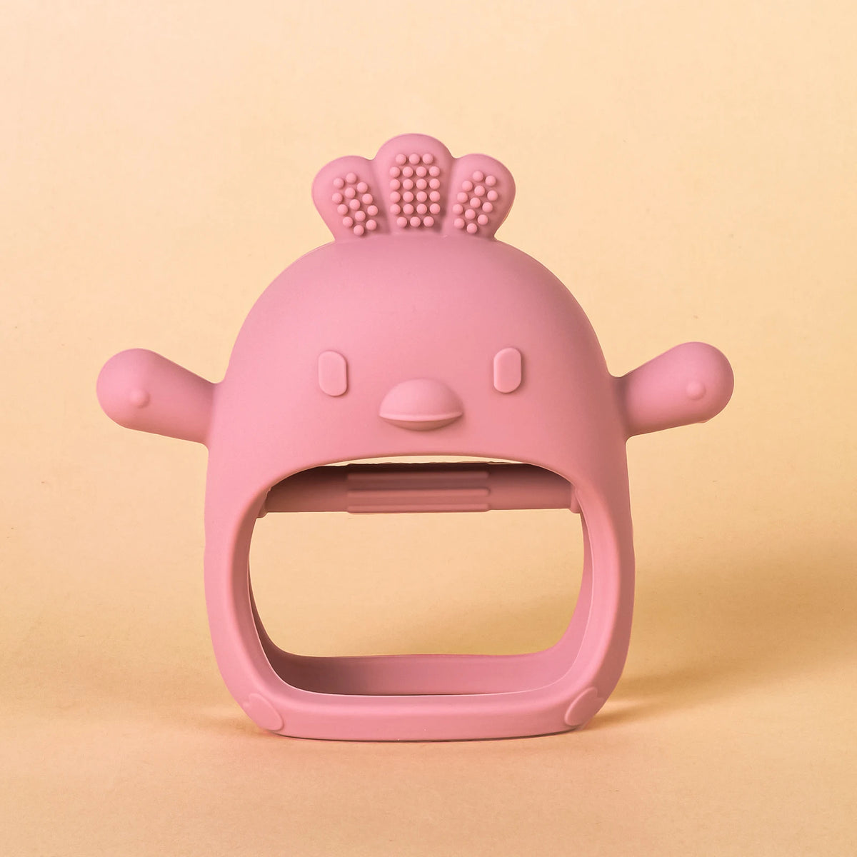 Chick-Shaped Silicone Teether Gloves for Babies