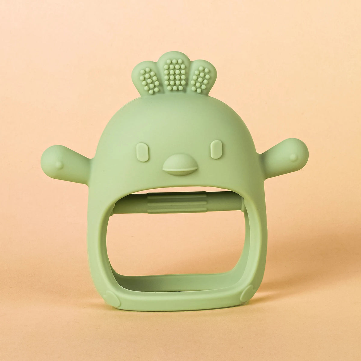 Chick-Shaped Silicone Teether Gloves for Babies