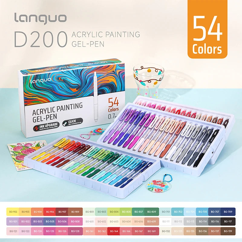 12 Color Acrylic Gel Pen Set