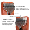 21-Key Ergonomic Kalimba Thumb Piano with Tuning Kit