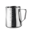 Stainless steel candle making kit including a melting pot, thermometer, and measuring cup.