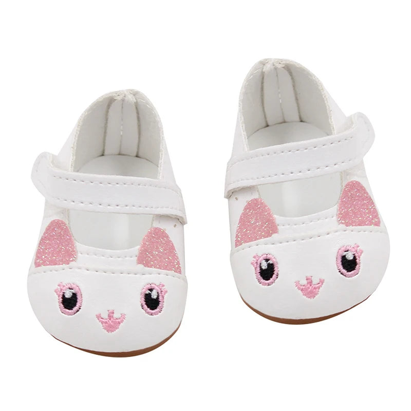 Handmade Doll Shoes for 18-Inch and 43cm Dolls