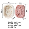 Silicone soap mold with a 3D flower fairy design featuring an angel girl, rose, and butterfly motif.