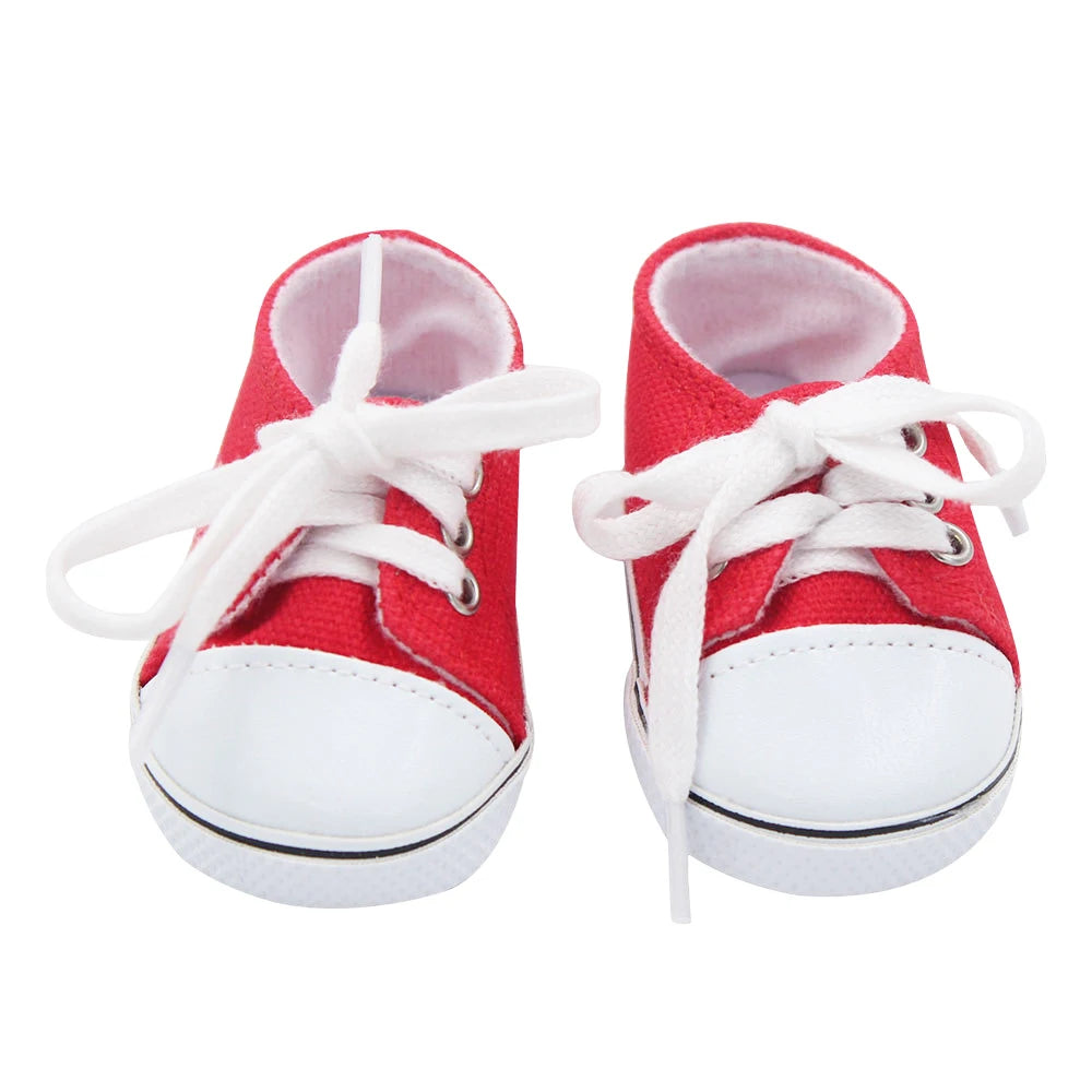 Handmade Doll Shoes for 18-Inch and 43cm Dolls