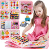 Montessori Quiet Book for Toddlers – Sensory Activity Book for Daily Life Skills