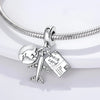 Sterling Silver Travel Charm Bead for Bracelets and Necklaces