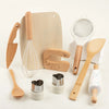 Wooden Kids Safe Knife Set with Baking Tools for Little Chefs