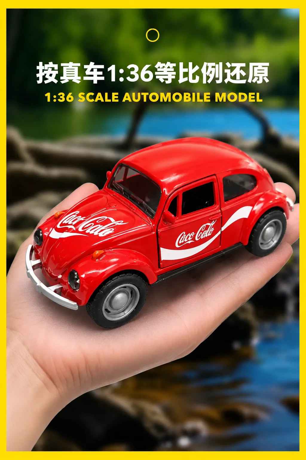Vintage Die-Cast Volkswagen Beetle Model Car