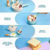 Wooden Kids Safe Knife Set with Baking Tools for Little Chefs
