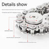 Stainless Steel Gear Chain Fidget Spinner for Stress Relief