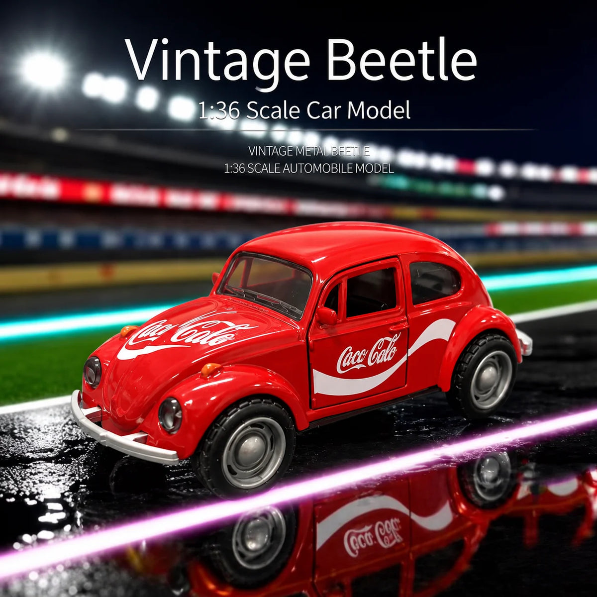 Vintage Die-Cast Volkswagen Beetle Model Car