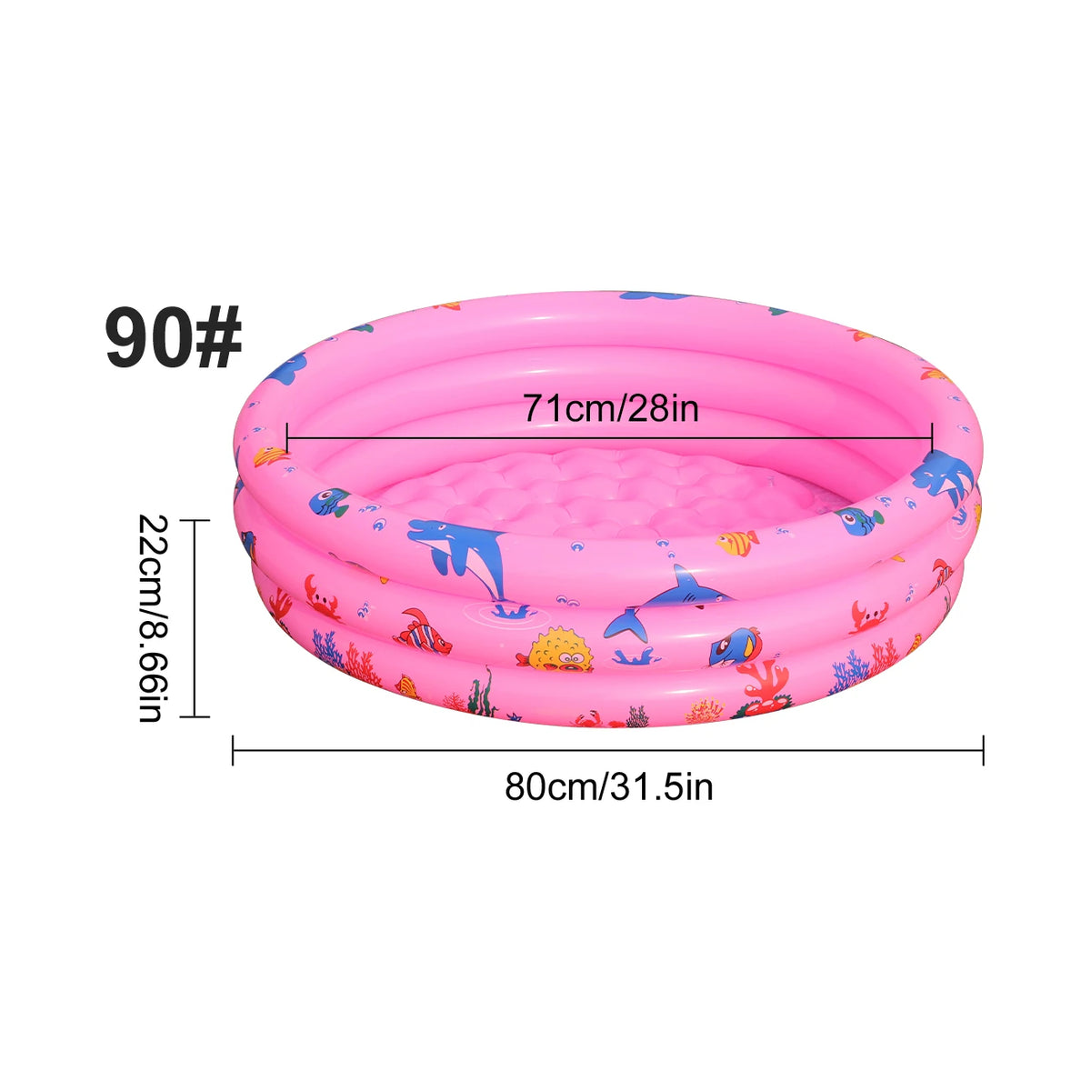 Round Inflatable Swimming Pool for Outdoor Summer Fun