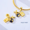 Sterling Silver Travel Charm Bead for Bracelets and Necklaces