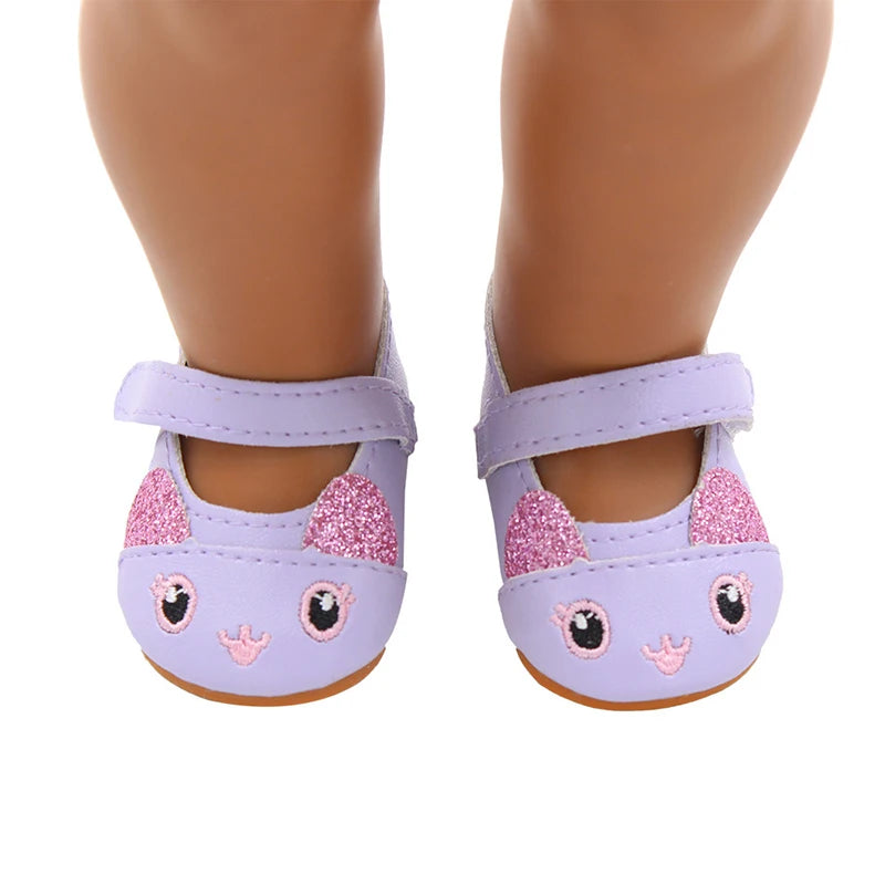 Handmade Doll Shoes for 18-Inch and 43cm Dolls