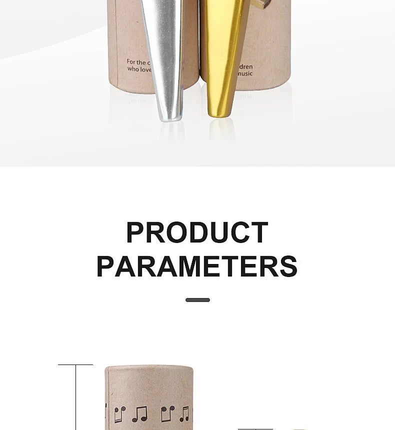 Gold-Plated Metal Kazoo with 5 Replacement Films