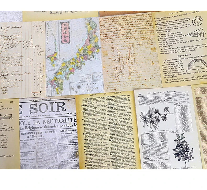 Vintage Paper Pack for Junk Journaling and Scrapbooking