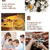 A collection of 1000-piece jigsaw puzzles showing various stages and components of a puzzle.