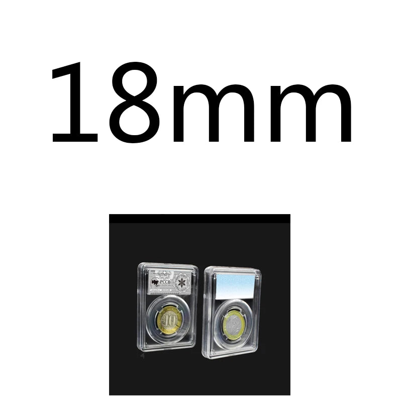 Crystal Clear Coin Display Holder with Protective Slab
