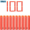 A set of 100 soft foam dart refills in various lengths and shapes for toy blasters.