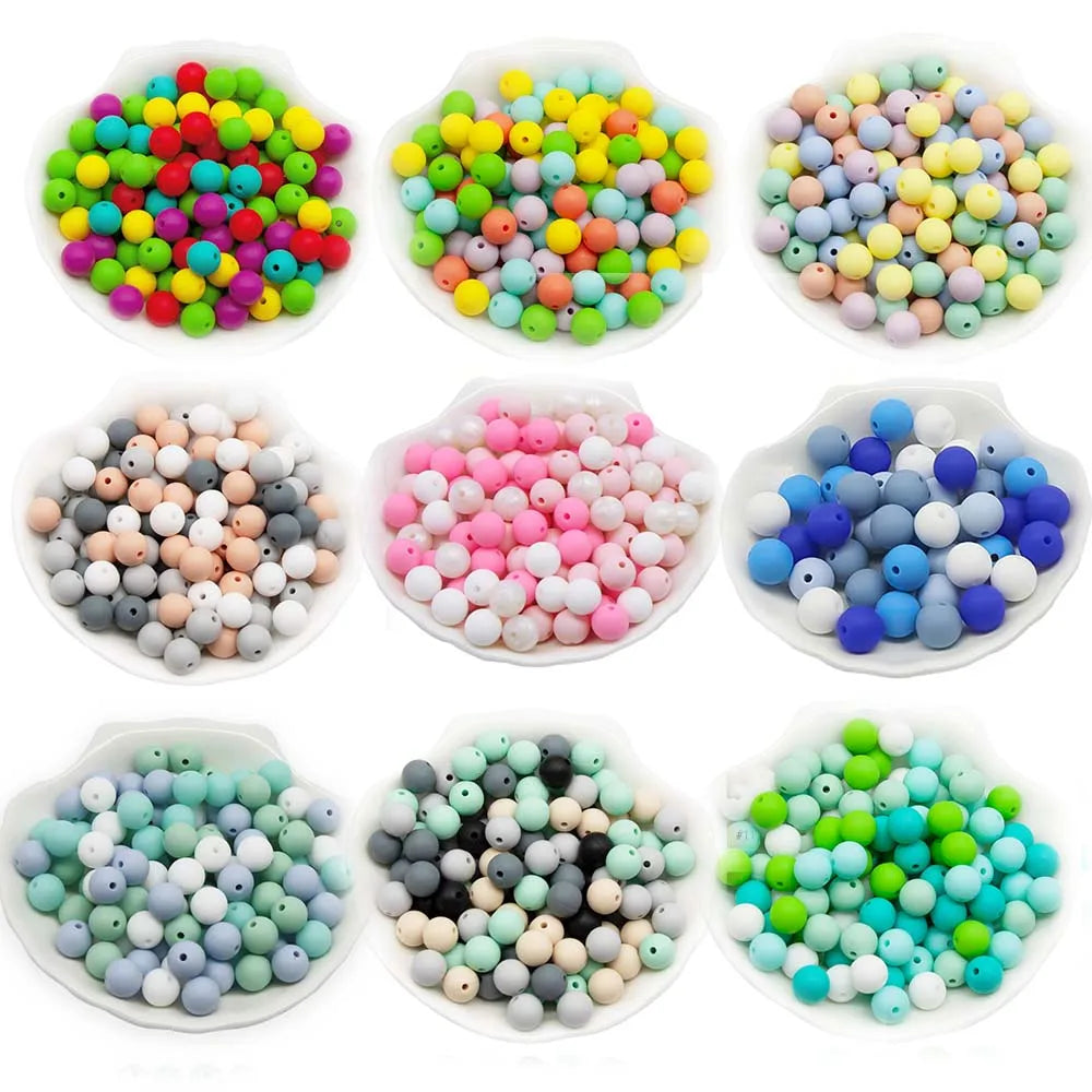 Food-Grade Silicone Teether Beads for DIY Baby Accessories