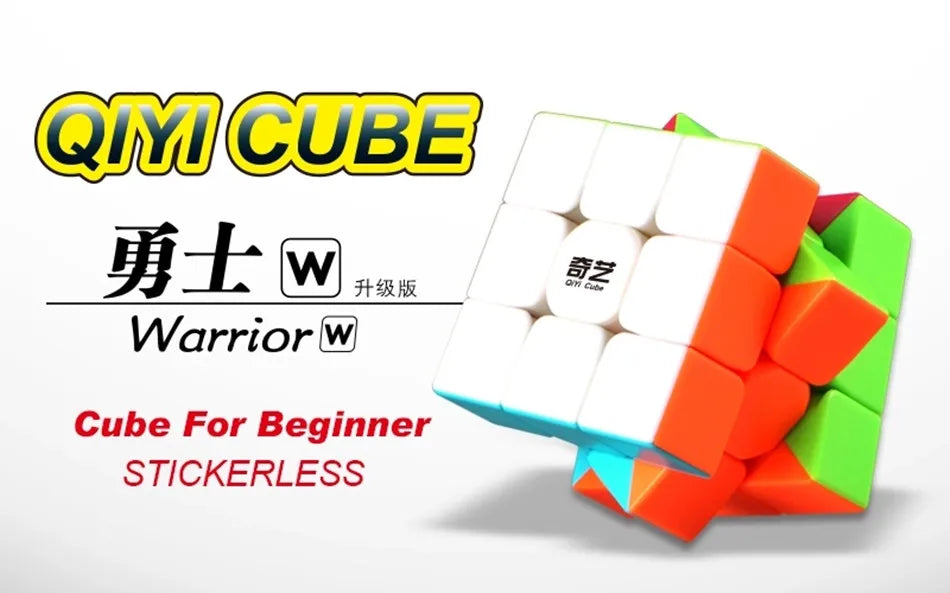 QiYi Warrior 3x3 Speed Cube – Smooth Turning Puzzle for Kids & Adults