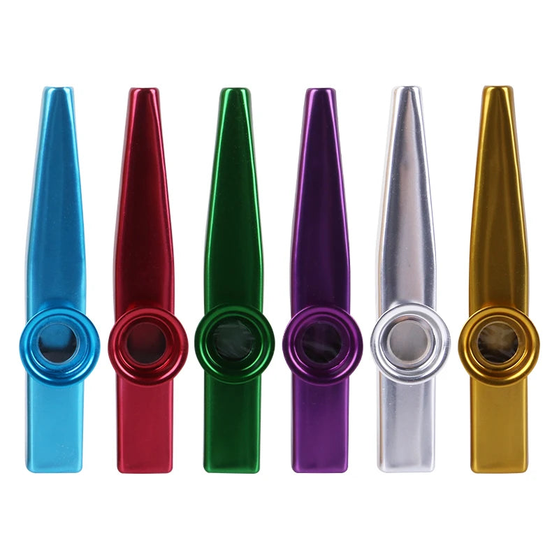 Gold-Plated Metal Kazoo with 5 Replacement Films