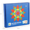 155-Piece Wooden Jigsaw Puzzle Set for Kids – Colorful Montessori Geometric Shapes Learning Toy